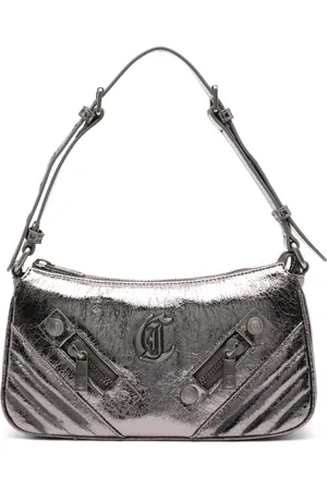 Roberto Cavalli Metallic-finish shoulder bag