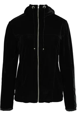 AMIR SLAMA Velour hooded jacket