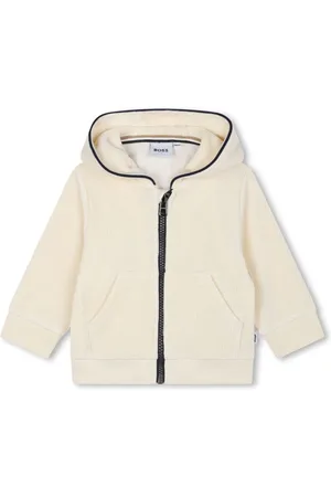 HUGO BOSS Zip-up corduroy hoodie