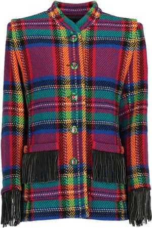Saint Laurent 1980 tartan wool jacket
