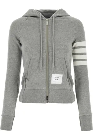 Thom Browne 4-Bar striped cotton hoodie