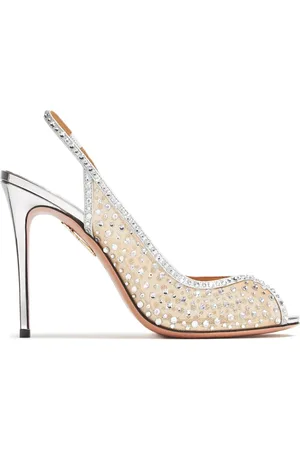 Aquazzura 105mm Crystal Lover sandals