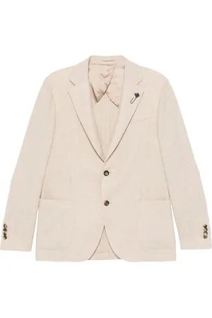 LARDINI Mélange-effect blazer