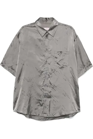 MARTINE ROSE Expect Perfection-jacquard shirt