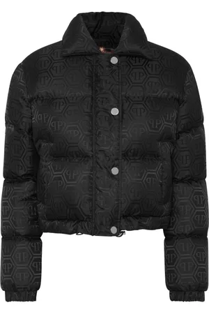 Philipp Plein Monogram cropped puffer jacket