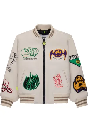 BARROW Logo-appliqué bomber jacket