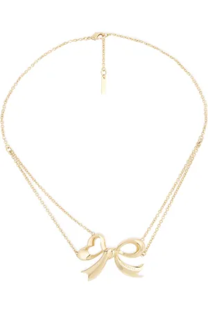 Nina Ricci Double chain bow necklace