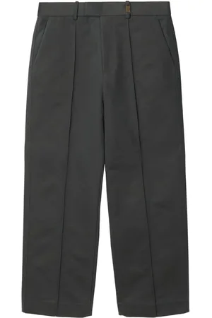 Burberry Cotton-blend tailored trousers