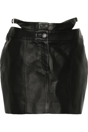 MITILIANE COUTURE Leather bikini-style mini skirt