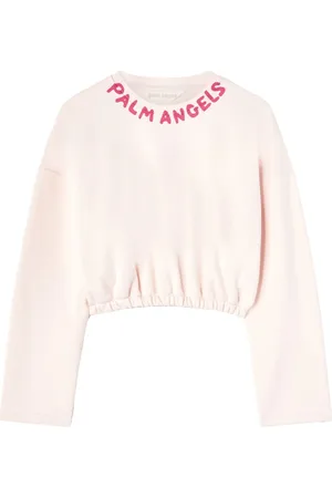 Palm Angels Logo-print cotton crop top