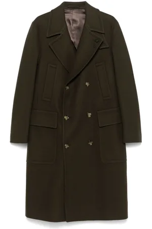 LARDINI Felted double-breasted coat
