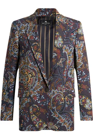Etro Paisley-print single-breasted blazer