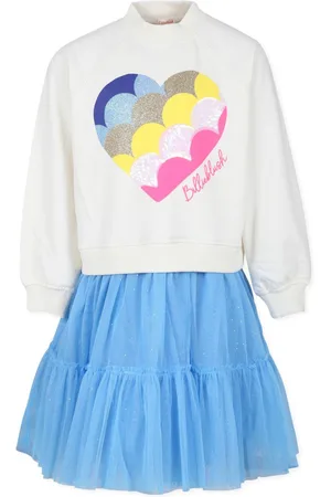 Billieblush Embellished-heart dress