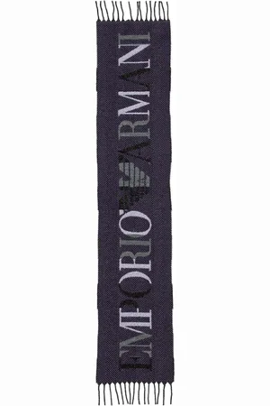 Emporio Armani Logo-intarsia scarf