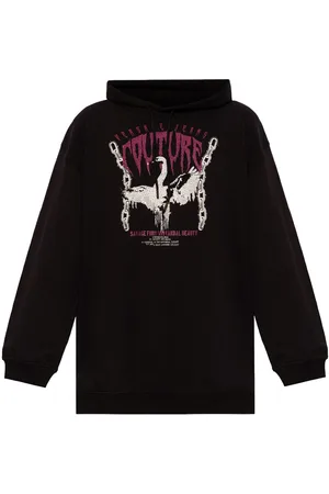 VERSACE Sequin-embellished oversize hoodie