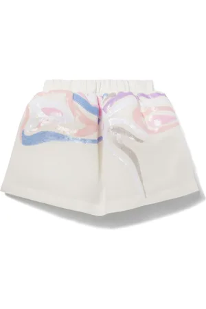 PUCCI Junior Marmo-embellished mini skirt