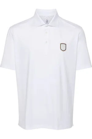 Brunello Cucinelli Logo-patch polo shirt