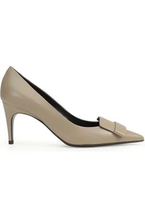 Sergio Rossi Laminated 45mm leather shoes