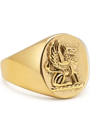 Nialaya Lion Crest signet ring