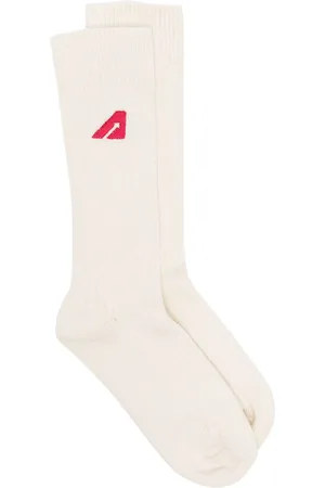 Autry Logo-embroidered crew socks