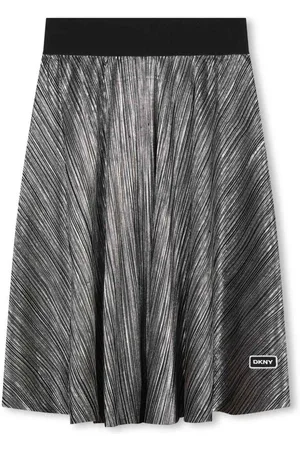 DKNY Metallic-effect skirt