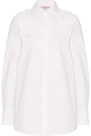 VALENTINO GARAVANI Floral-appliqué shirt