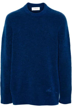 LANEUS Logo-embroidered sweater