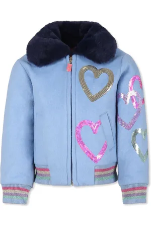 Billieblush Heart-motif bomber jacket