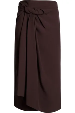 Bally Knot detail straight-cut skirt