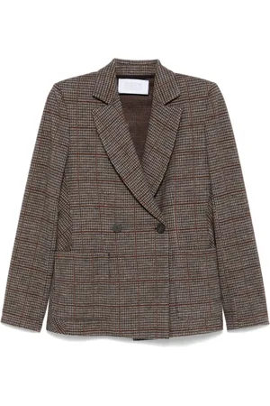 Harris Wharf London Houndstooth-patterned blazer