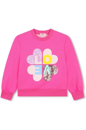 Billieblush Sequin-embellished fleece sweatshirt