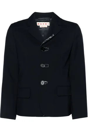Marni Embroidered wool single-breasted blazer