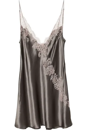 CARINE GILSON V-neck silk nightdress