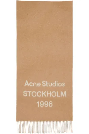 Acne Studios Logo-print wool scarf