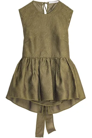 Cecilie Bahnsen Peplum hem bow-detail top