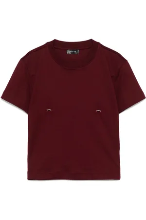 MUGLER Piercing-detail T-shirt