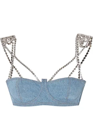 GCDS Chocker denim bra