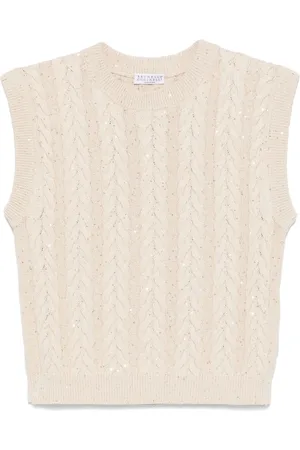 Brunello Cucinelli Sequin-embellished vest