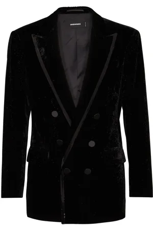 Dsquared2 Velvet double-breasted blazer