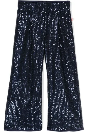 Billieblush Sequin-embellished wide-leg trousers