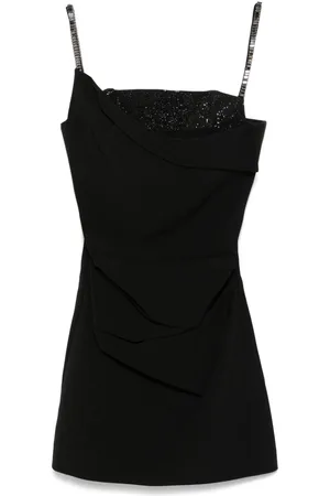 Roland Mouret Embellished crepe mini dress