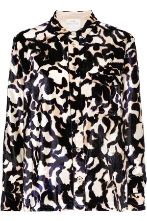 FORTE FORTE Animal-print velvet shirt