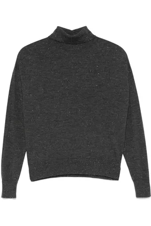 PESERICO SIGN Lurex-detail roll-neck sweater