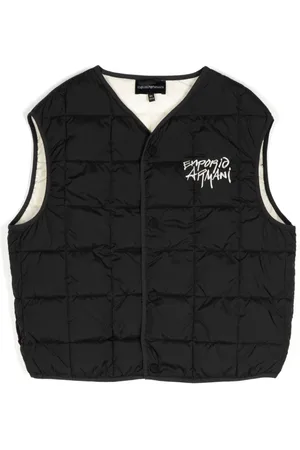 Emporio Armani Logo-embroidered padded jacket