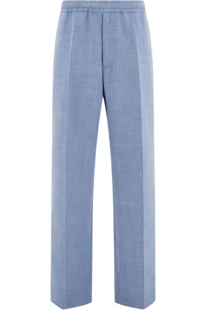 Salvatore Ferragamo Mélange-effect trousers