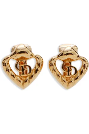 Dior Logo heart earrings