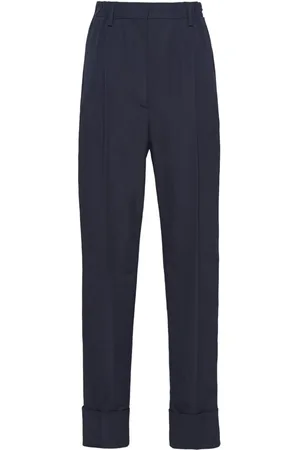 Prada Pressed-crease tailored trousers