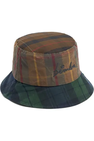 Bimba y Lola Checked cotton bucket hat