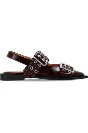 Ganni Buckle ballerina shoes