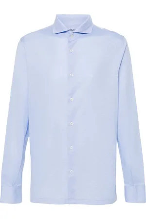 Boggi Milano Piqué-weave shirt